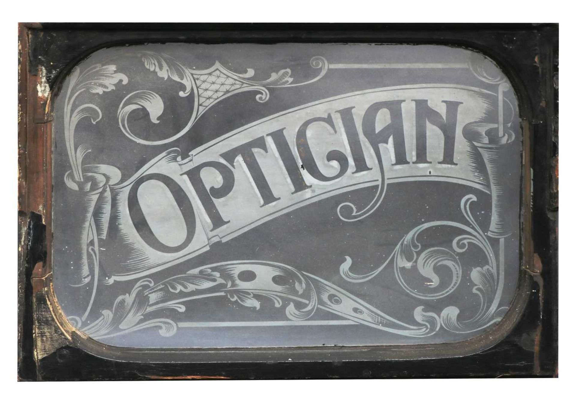 AN OPTICIAN'S WINDOW,