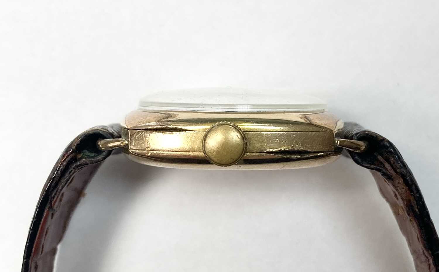 A mid-size Premia rolled gold mechanical strap watch, - Image 3 of 3