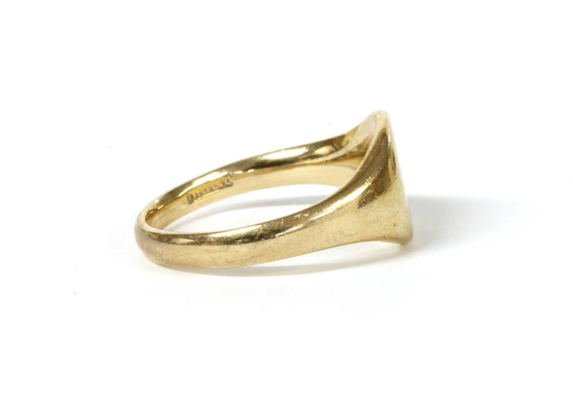 A 9ct gold signet ring, - Image 2 of 3