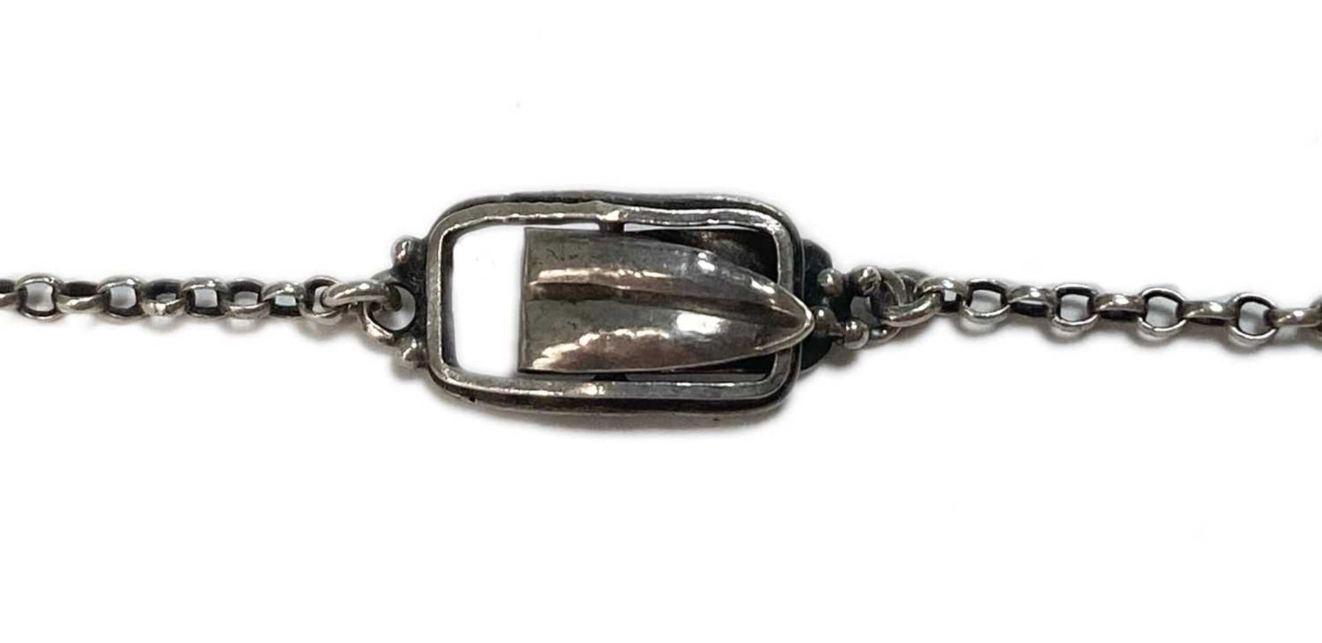 A Birmingham school Arts & Crafts silver cornelian swag necklace, - Image 3 of 5