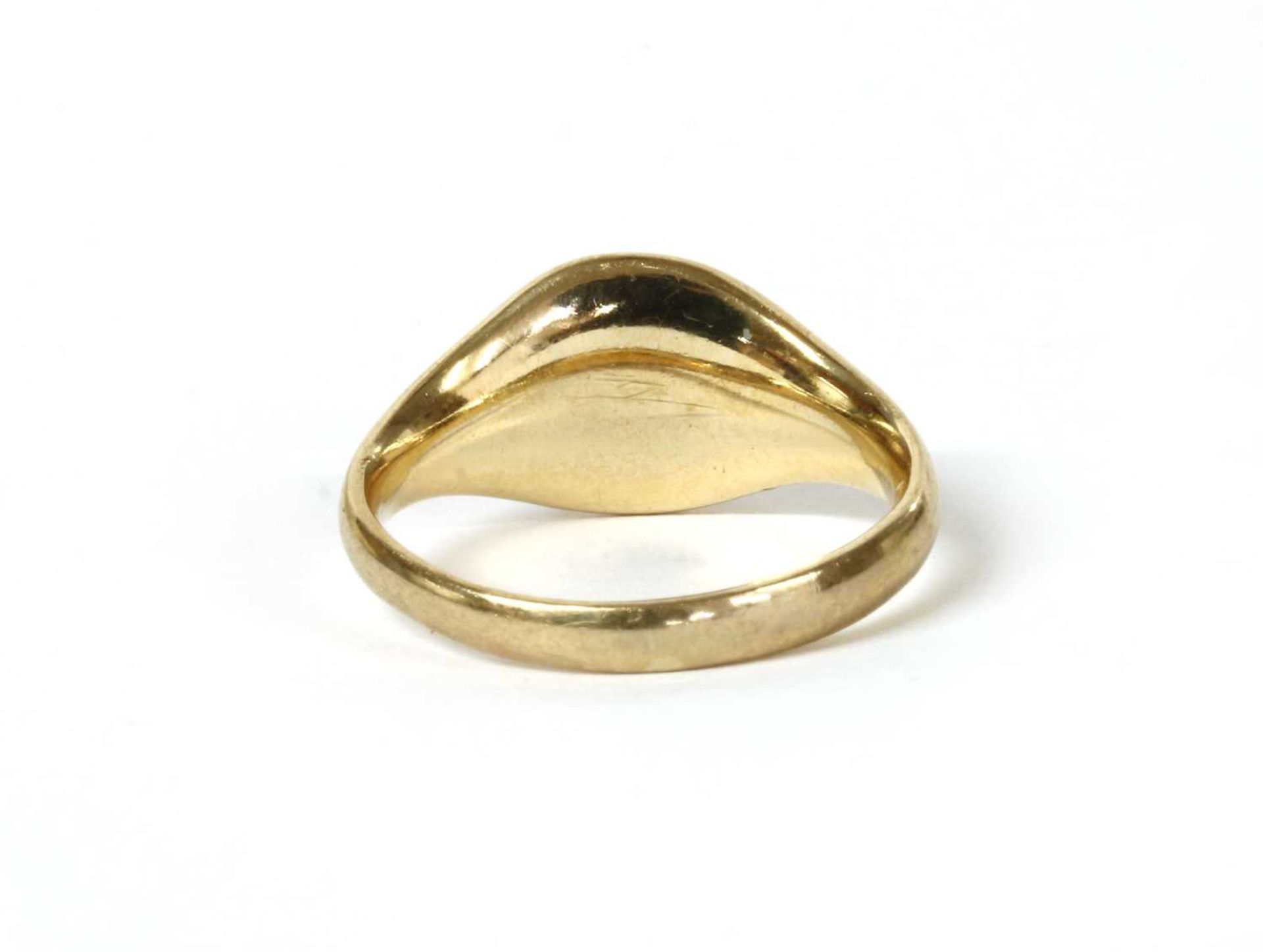 A 9ct gold signet ring, - Image 3 of 3