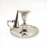 A George III silver candlestick,