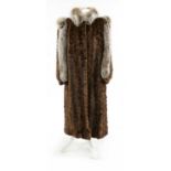 A sheared mink coat