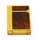 A S.T. Dupont gilt metal lighter,