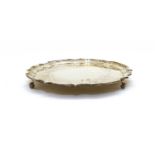 A silver salver,