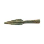 An ancient Greek socketed bronze spear