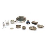 A collection of silver and plate,