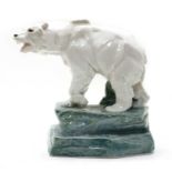 A Lorenz Hutchenreuther porcelain polar bear