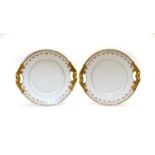 A pair of Limoges plates,