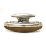 An Art Nouveau American sterling silver nail buffer,