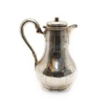 A Victorian silver chocolate pot,