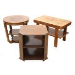 Three Art Deco side tables,