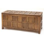 An oak blanket chest,