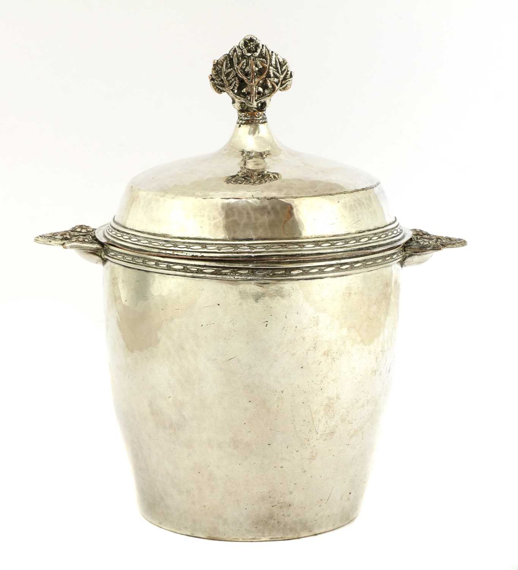 An Arts and Crafts silver-plated tea caddy, - Image 2 of 4