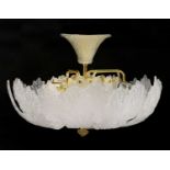 An Italian Vistosi 'Guibilia' ceiling light,