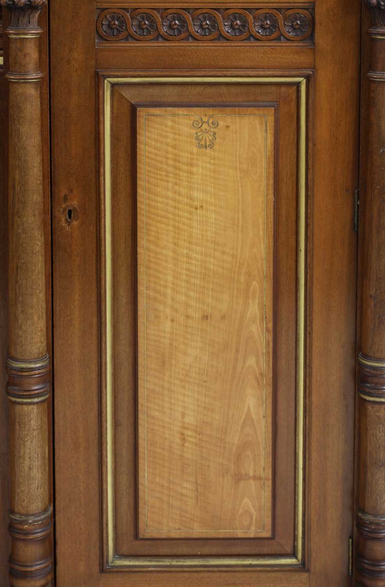 A walnut and maple compactum, - Image 3 of 10