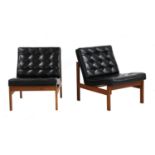 A pair of Danish teak 'Moduline' lounge chairs,