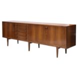 A Danish rosewood sideboard,