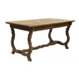 An Arts and Crafts oak refectory table,