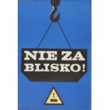 A set of four Polish motivational posters,