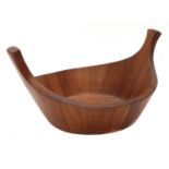 A Dansk 'Viking' teak salad bowl,