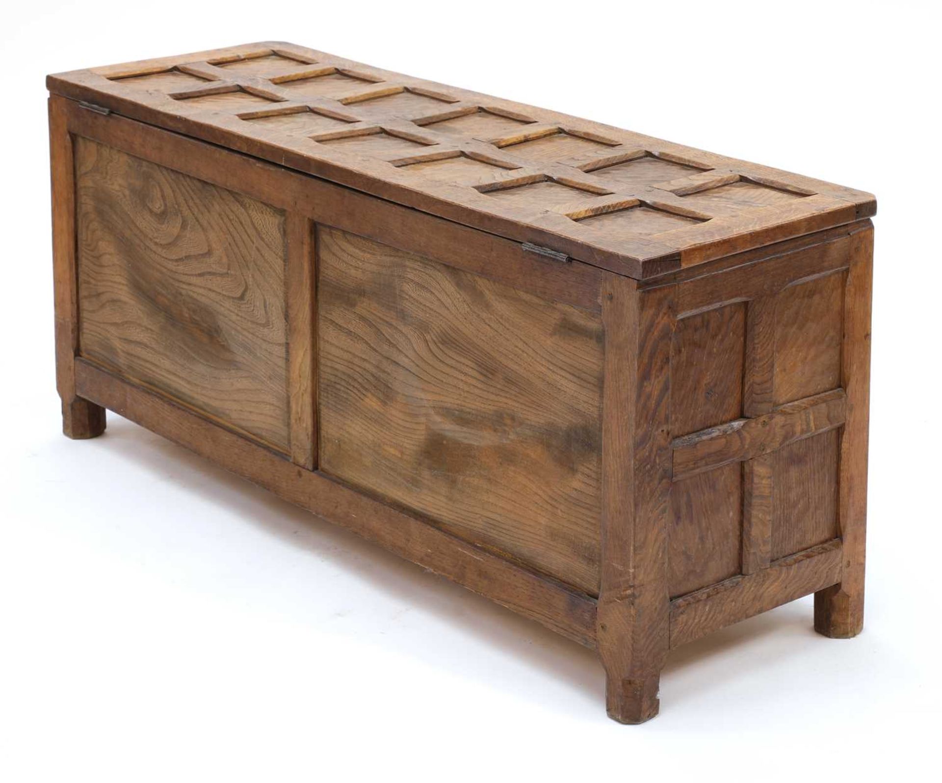 An oak blanket chest, - Image 3 of 5