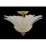 An Italian Vistosi 'Redentore' ceiling light,