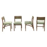 A set of eight Italian teak 'model 110' dining chairs,