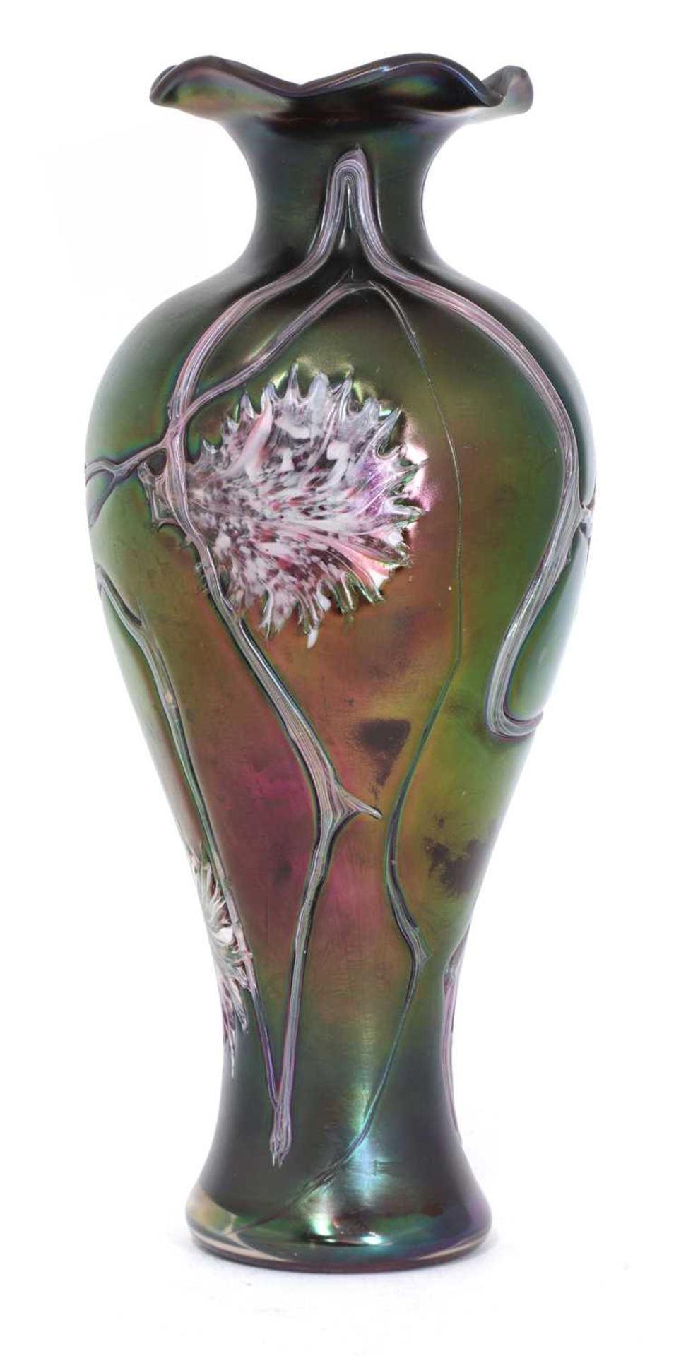 An Art Nouveau art glass vase, - Image 3 of 4