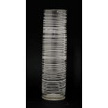 A Venini 'Filo Girato' tubular vase,