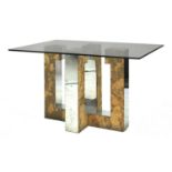 An American brutalist centre table,