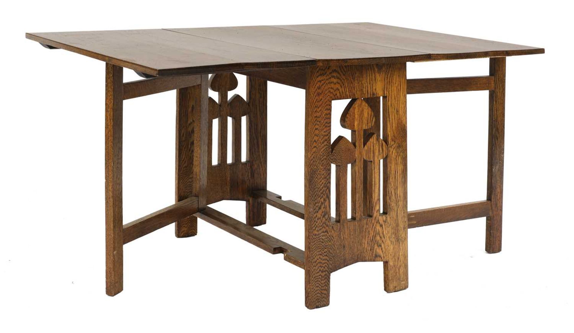 An Arts and Crafts oak gateleg table, - Image 3 of 4