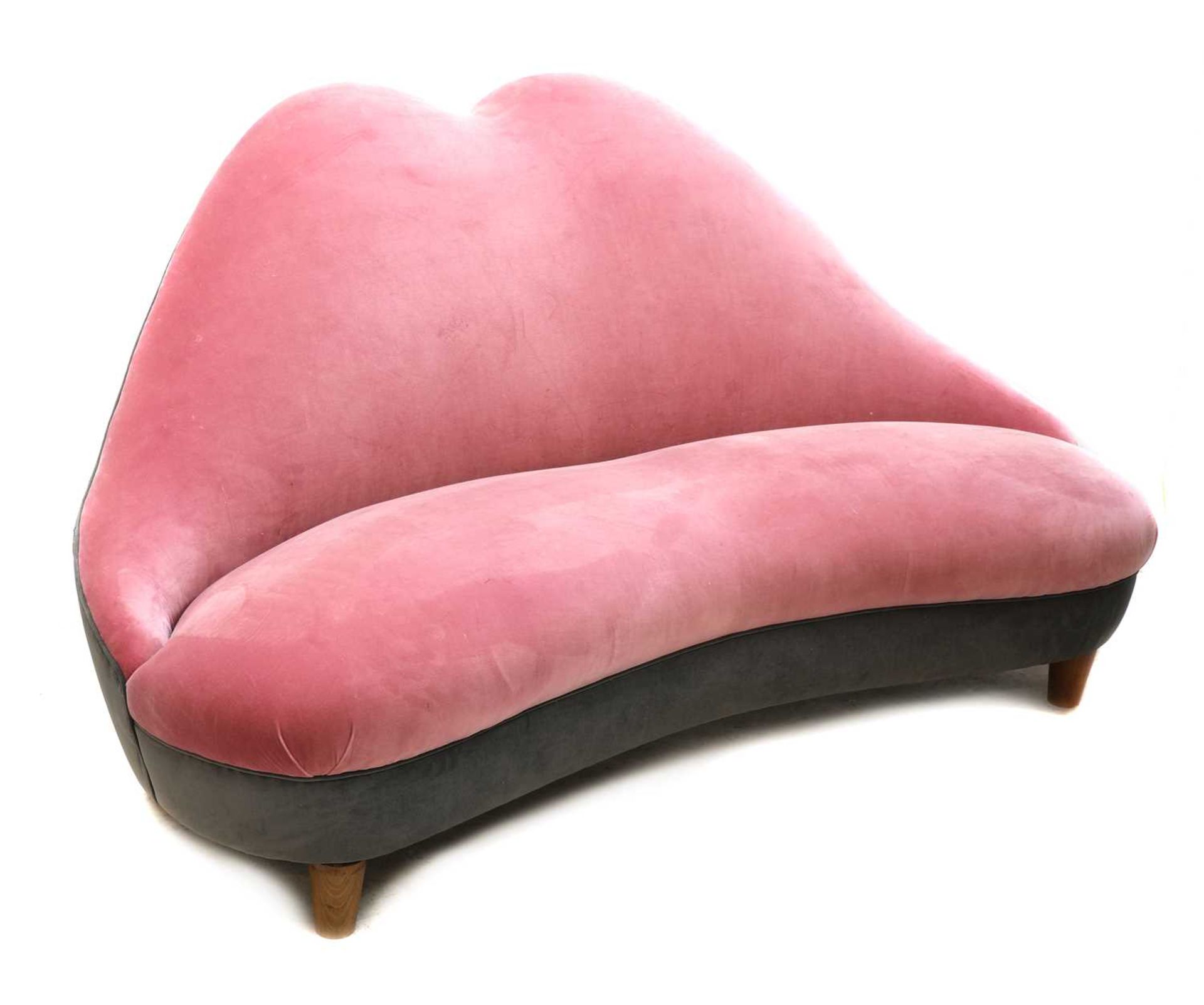 An Italian 'lips' shaped sofa, - Image 2 of 3