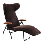 A folding lounge chair,