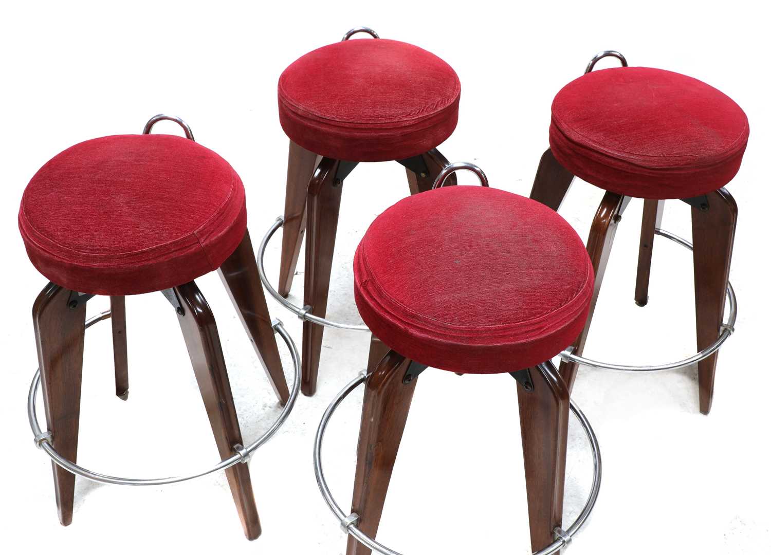 A set of four Italian bar stools, - Image 2 of 3