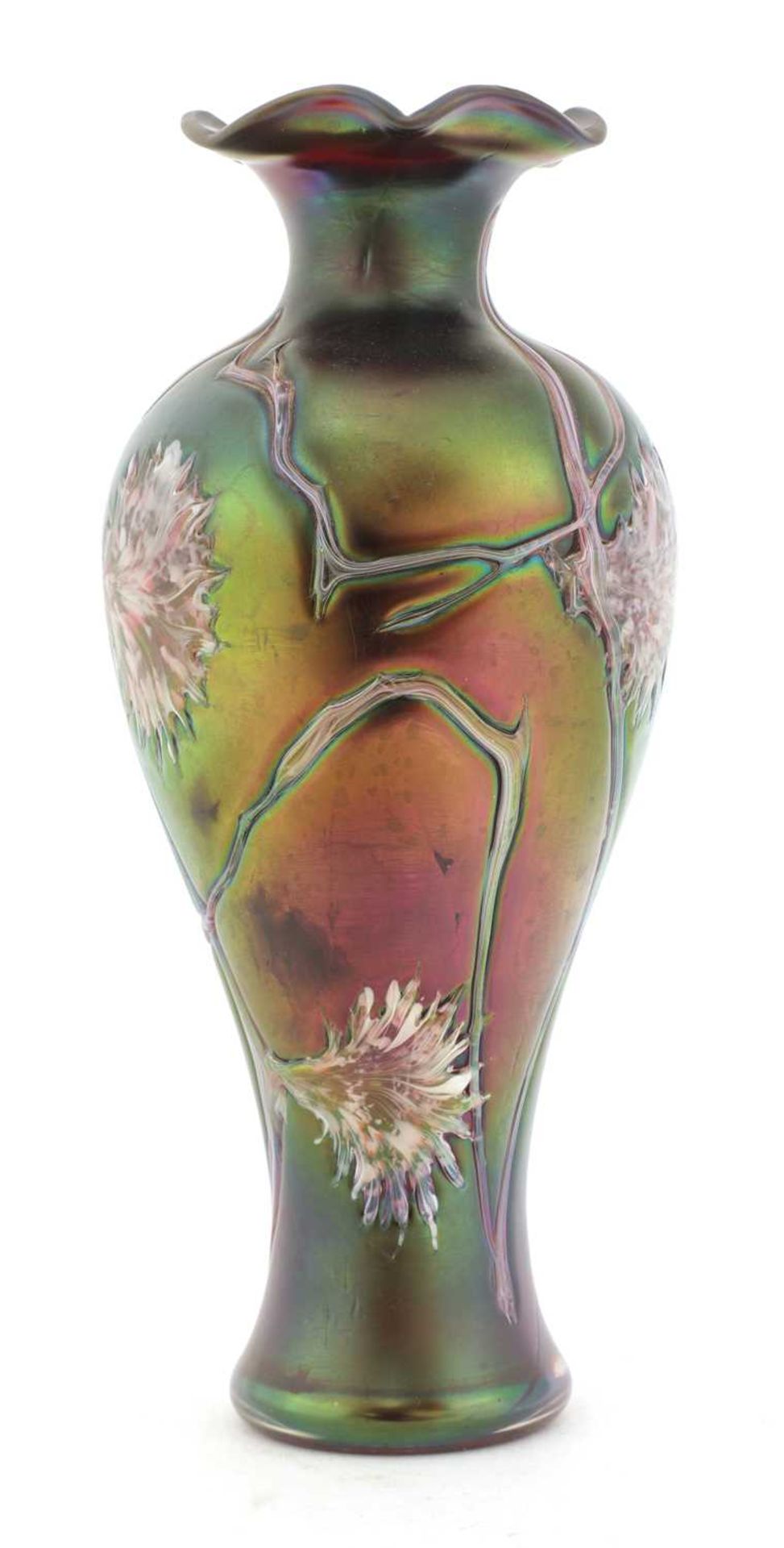 An Art Nouveau art glass vase, - Image 2 of 4