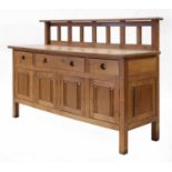 An oak sideboard,