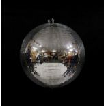 A large disco ball,