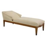 An Art Deco bird's-eye maple daybed,