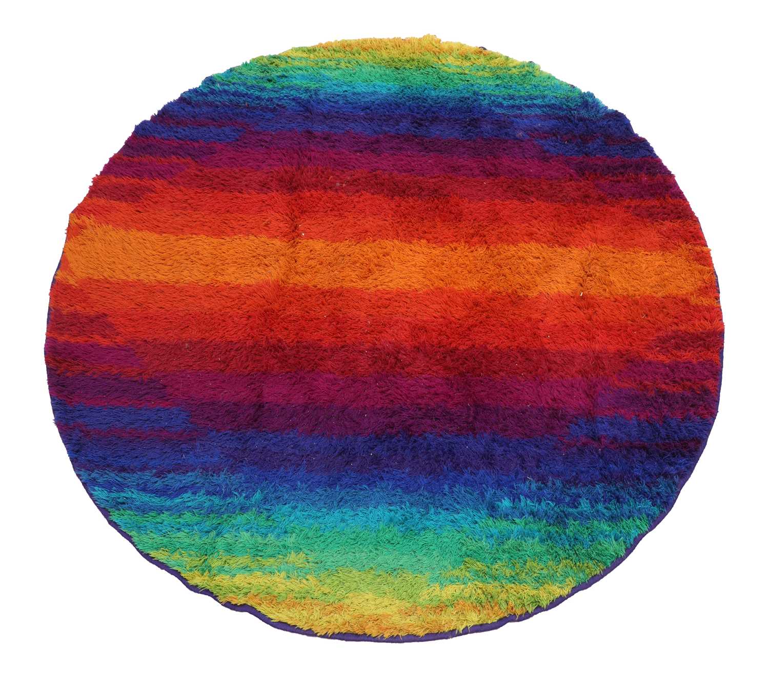 A Danish 'Rainbow' circular rug,