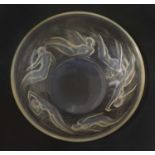 A Lalique 'Ondines' opalescent glass bowl,