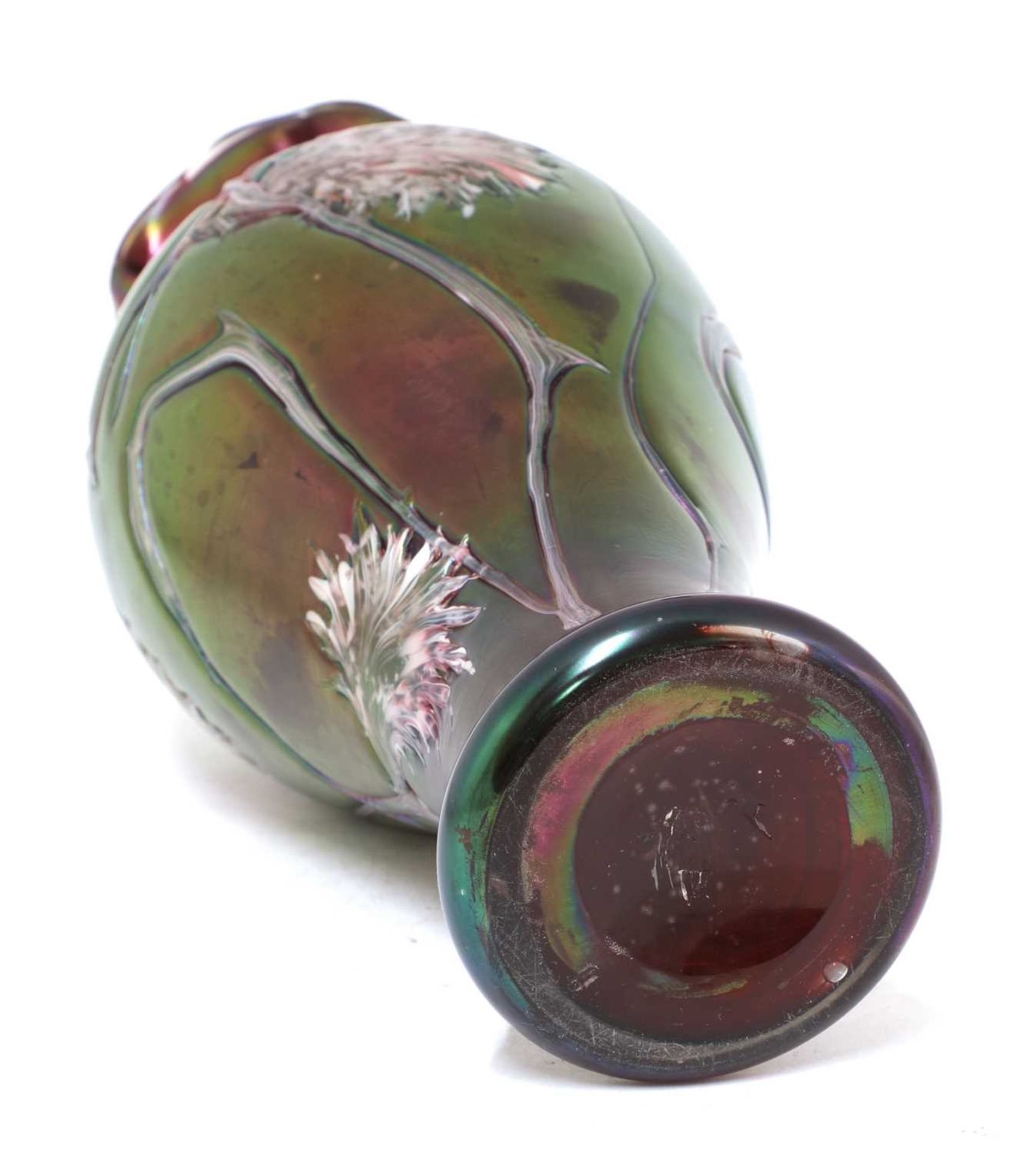 An Art Nouveau art glass vase, - Image 4 of 4