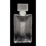 A Lalique glass 'Duncan' scent bottle,
