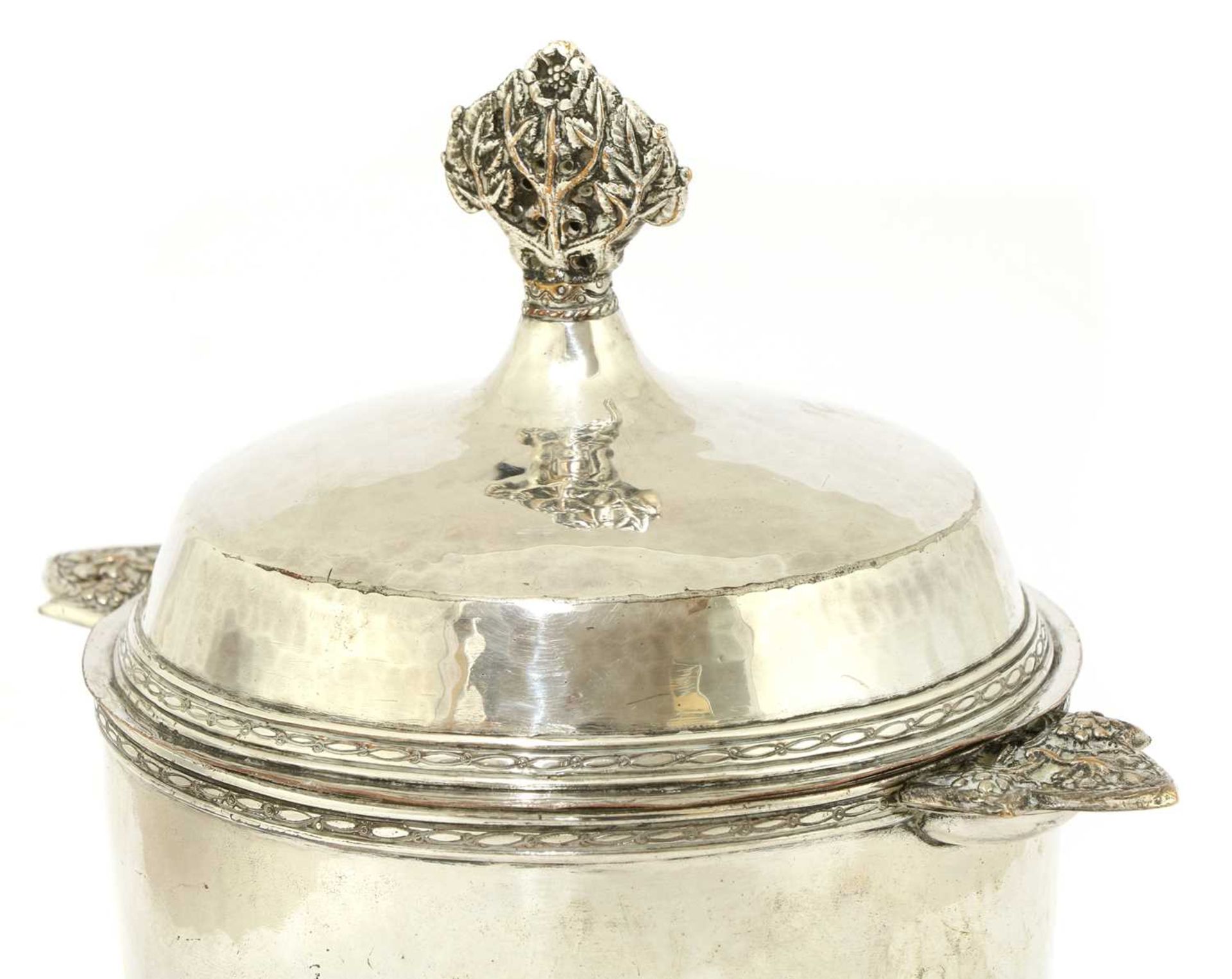 An Arts and Crafts silver-plated tea caddy, - Image 3 of 4