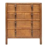 A Gordon Russell 'Stow' oak chest of four drawers,