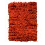A yak hair and felt wall hanging,