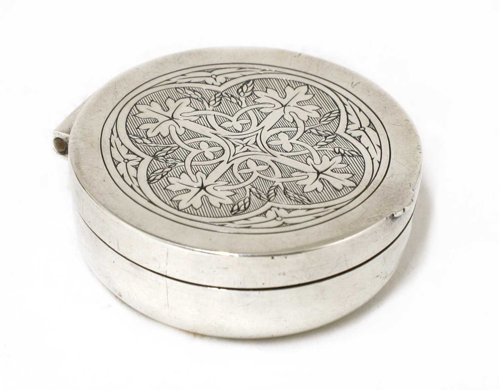 A silver pyx,