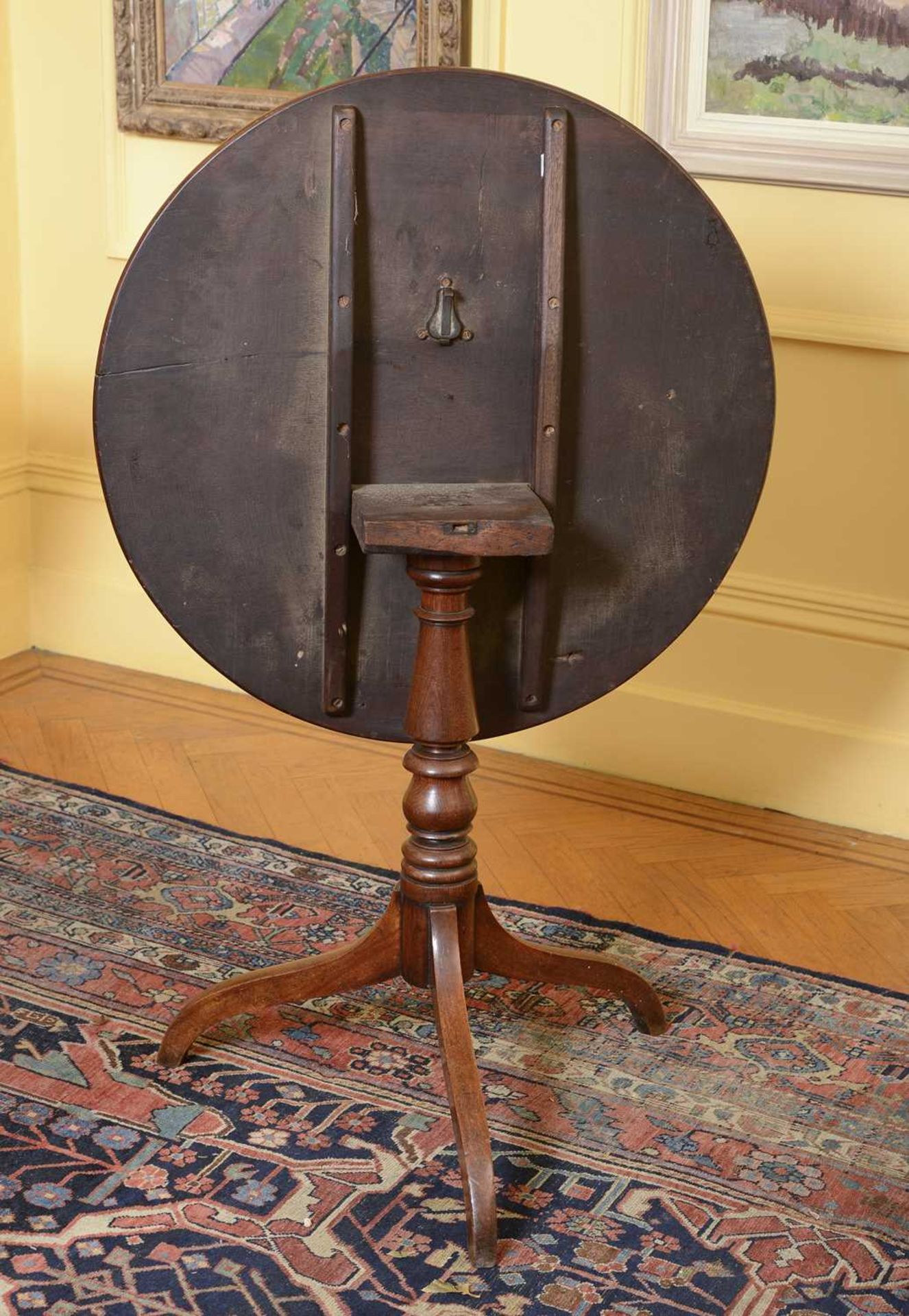 A George III mahogany tilt-top supper table, - Image 2 of 3