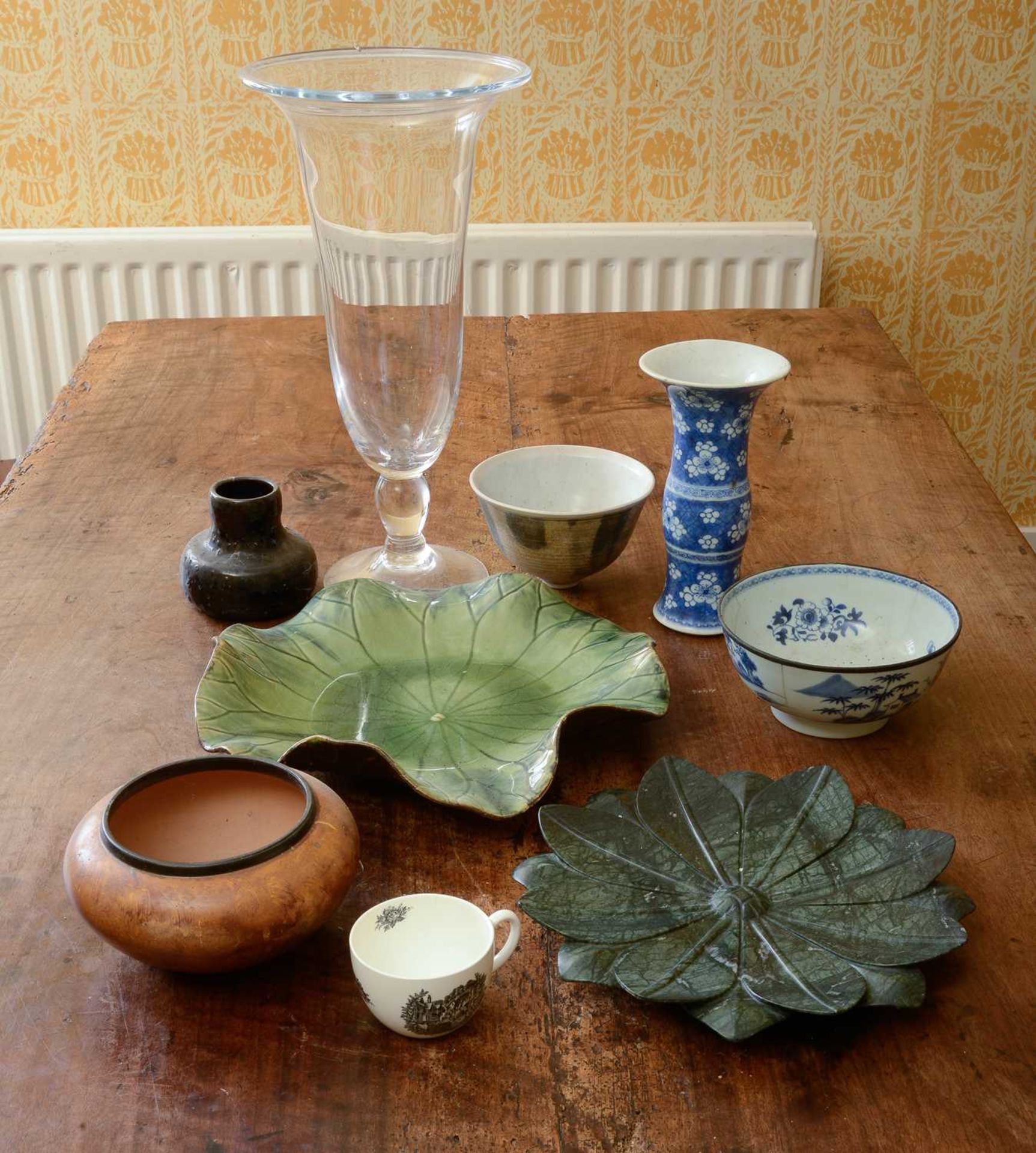 A small collection of ceramics,