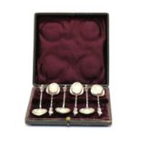 A set of six Tuck Chang silver spoons,